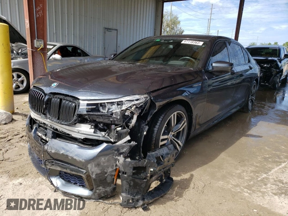 2016 BMW 7 Series 740i with VIN WBA7E2C53GG548284, listed as a Copart auction lot 67118363 with 92,153 mi miles. Bid and sale history available at carsss.com. Image 1.
