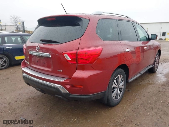2017 Nissan Pathfinder SL with VIN 5N1DR2MM7HC681974, listed as a IAAI auction lot 41679746 with NaN miles. Bid and sale history available at carsss.com. Image 4.