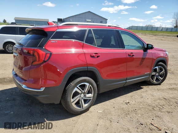 2019 GMC Terrain SLT with VIN 3GKALVEV3KL304477, listed as a Copart auction lot 53143095 with 71,820 mi miles and Clean Title. Bid and sale history available at carsss.com. Image 3.
