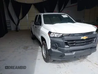 2024 Chevrolet Colorado 2WD Work Truck with VIN 1GCGSBEC8R1213406, listed as a IAAI auction lot 42117511 with 13,072 mi miles and . Bid and sale history available at DreamBid. Image 1.