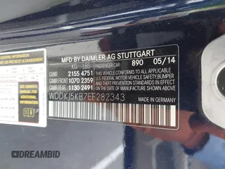 2014 Mercedes-Benz E 350 with VIN WDDKJ5KB7EF282343, listed as a IAAI auction lot 42597510 with 70,026 mi miles and . Bid and sale history available at DreamBid. Image 9.