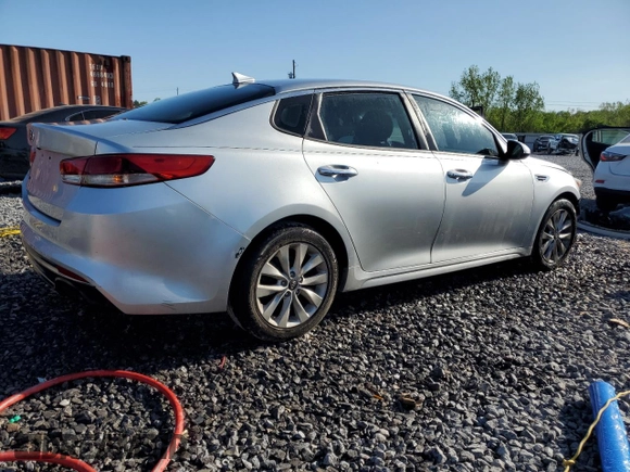 2016 Kia Optima LX with VIN 5XXGT4L35GG037007, listed as a Copart auction lot 52196405 with 165,603 mi miles and Salvage Title. Bid and sale history available at carsss.com. Image 3.