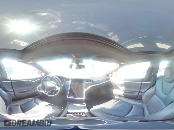 2017 Tesla Model S 100D with VIN 5YJSA1E24HF213343, listed as a Copart auction lot 52175575 with 72,502 mi miles and Salvage Title. Bid and sale history available at DreamBid. Image 12.