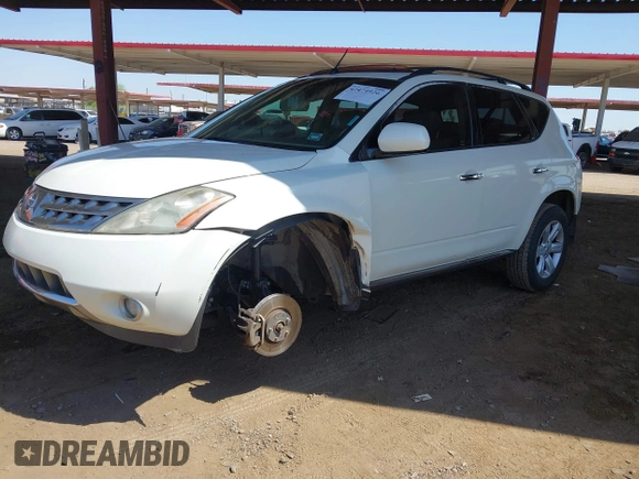 2007 Nissan Murano SL with VIN JN8AZ08T27W514310, listed as a IAAI auction lot 42474926 with 176,645 mi miles and . Bid and sale history available at DreamBid. Image 18.