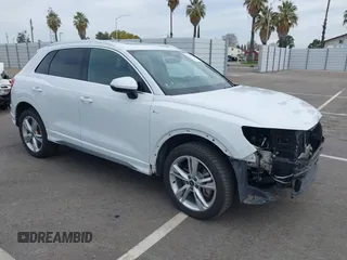 2022 Audi Q3 S line Premium Plus with VIN WA1EECF33N1031877, listed as a IAAI auction lot 41643084 with 68,678 mi miles. Bid and sale history available at carsss.com. Image 1.