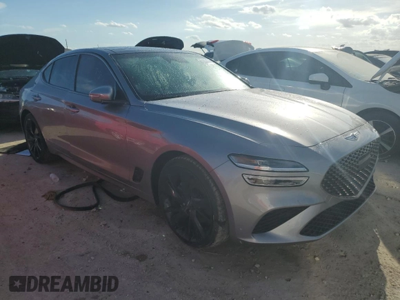 2023 Genesis G70 2.0T with VIN KMTG34TA0PU133444, listed as a Copart auction lot 75122434 with 0 mi miles and Non Repairable. Bid and sale history available at carsss.com. Image 4.