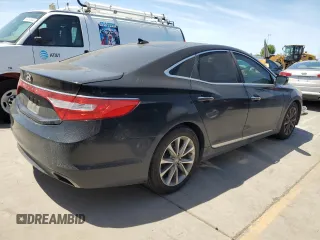 2015 Hyundai Azera z VIN KMHFG4JGXFA483603, wystawiony jako Copart lot #56866945 z przebiegiem 164 009 mil mil oraz Czysty tytuł • Clean title. Historia ofert i sprzedaży dostępna na DreamBid. Obrazek 3.