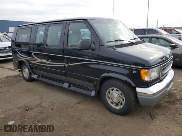 1999 Ford Econoline Cargo with VIN 1FDRE14W6XHA56562, listed as a Copart auction lot 75185804 with 153,673 mi miles and Clean Title. Bid and sale history available at carsss.com. Image 4.
