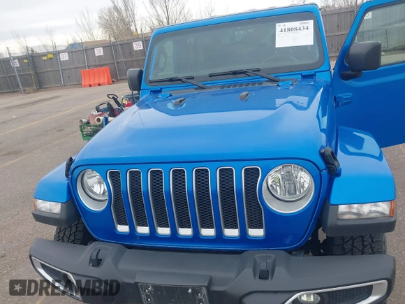 2023 Jeep Wrangler Sahara with VIN 1C4HJXEN4PW702181, listed as a IAAI auction lot 41808434 with 44,291 mi miles. Bid and sale history available at carsss.com. Image 6.