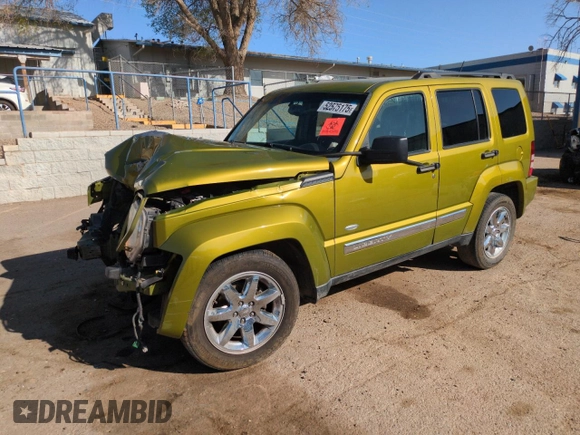 2012 Jeep Liberty Sport with VIN 1C4PJMAK1CW182621, listed as a Copart auction lot 52575175 with 134,727 mi miles and Salvage Title. Bid and sale history available at carsss.com. Image 1.