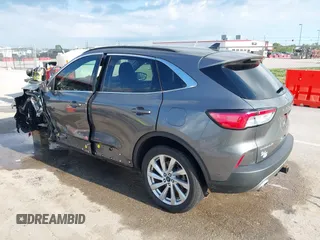 2022 Ford Escape Titanium with VIN 1FMCU9J90NUB35428, listed as a IAAI auction lot 42255369 with 33,662 mi miles and . Bid and sale history available at DreamBid. Image 3.