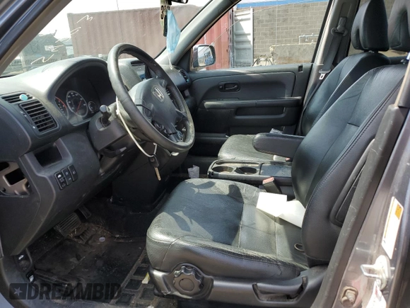 2005 Honda CR-V EX SE with VIN SHSRD78945U303551, listed as a Copart auction lot 54303975 with Not Provided miles and Salvage Title. Bid and sale history available at DreamBid. Image 7.