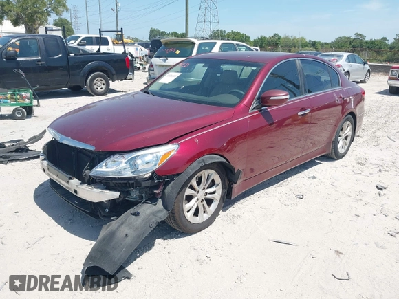 2012 Hyundai Genesis 3.8L z VIN KMHGC4DD3CU188404, wystawiony jako IAAI lot #42122555 z przebiegiem 187 917 mil mil oraz . Historia ofert i sprzedaży dostępna na DreamBid. Obrazek 2.