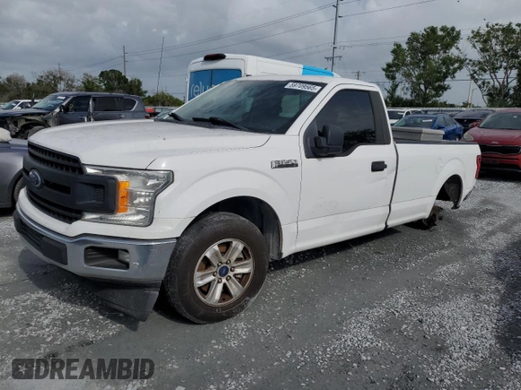 2018 Ford F-150 XL with VIN 1FTMF1CB6JKC01863, listed as a Copart auction lot 59709565 with 229,282 mi miles and Clean title. Bid and sale history available at DreamBid. Image 1.