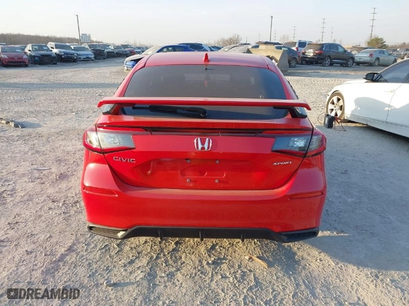 2024 Honda Civic Hatchback Sport with VIN 19XFL2H88RE004762, listed as a IAAI auction lot 41791406 with 14,097 mi miles. Bid and sale history available at carsss.com. Image 16.