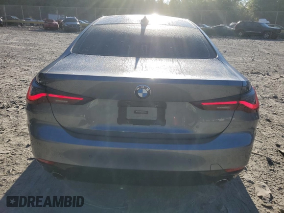 2021 BMW 4 Series 430i xDrive with VIN WBA73AP06MCH04967, listed as a Copart auction lot 76239894 with 53,224 mi miles and Salvage Title. Bid and sale history available at carsss.com. Image 6.