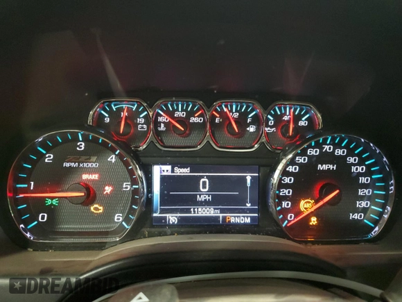 2014 Chevrolet Silverado 1500 LT with VIN 3GCUKREC0EG294862, listed as a Copart auction lot 57144794 with 115,009 mi miles and Salvage Title. Bid and sale history available at DreamBid. Image 9.