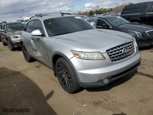 2003 Infiniti FX45 w/Options with VIN JNRBS08W33X402666, listed as a Copart auction lot 52165705 with 186,021 mi miles and Salvage Title. Bid and sale history available at carsss.com. Image 4.