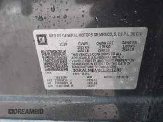 2020 GMC Terrain SLE z VIN 3GKALMEV2LL211283, wystawiony jako IAAI lot #42368881 z przebiegiem 75 992 mil mil oraz . Historia ofert i sprzedaży dostępna na DreamBid. Obrazek 9.