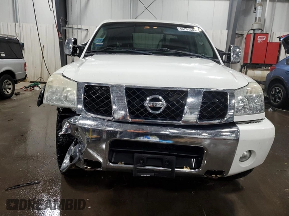 2005 Nissan Titan SE with VIN 1N6BA07B75N528932, listed as a Copart auction lot 45791535 with 196,100 mi miles and Salvage Title. Bid and sale history available at DreamBid. Image 5.