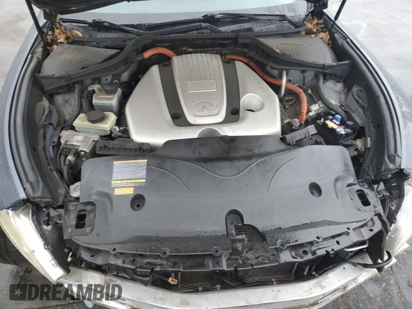 2012 Infiniti M Hybrid with VIN JN1EY1AP7CM910647, listed as a Copart auction lot 44309725 with 97,833 mi miles and Salvage Title. Bid and sale history available at carsss.com. Image 11.