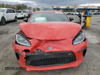 2023 Toyota GR86 with VIN JF1ZNBC14P8756375, listed as a Copart auction lot 82385244 with 56,912 mi miles and Salvage Title. Bid and sale history available at carsss.com. Image 5.