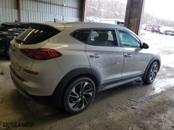 2020 Hyundai Tucson SEL with VIN KM8J3CAL2LU190298, listed as a Copart auction lot 46056655 with 141,744 mi miles and Salvage Title. Bid and sale history available at carsss.com. Image 3.