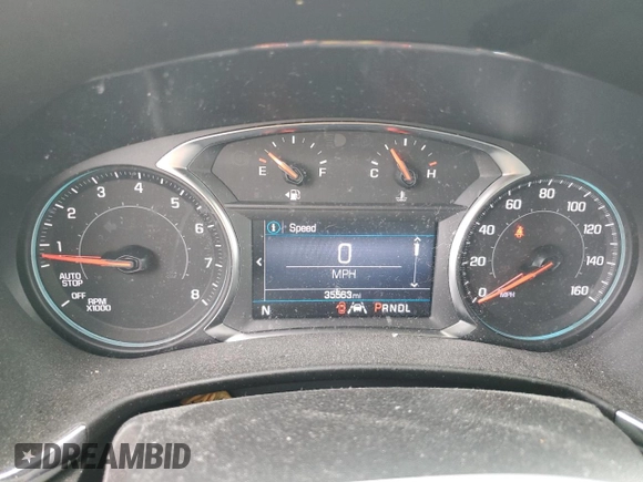 2022 Chevrolet Equinox LT with VIN 3GNAXKEV6NL309974, listed as a Copart auction lot 48933985 with 35,563 mi miles and Salvage Title. Bid and sale history available at DreamBid. Image 9.