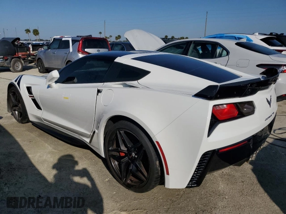 2019 Chevrolet Corvette Grand Sport 2LT with VIN 1G1YY2D76K5121242, listed as a Copart auction lot 74897434 with 0 mi miles and Non Repairable. Bid and sale history available at carsss.com. Image 2.