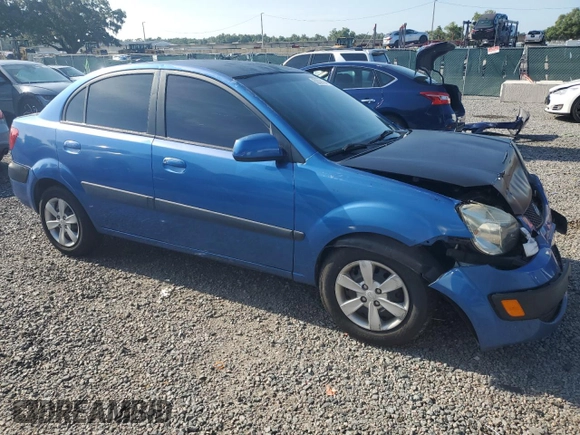 2009 Kia Rio LX with VIN KNADE223296515613, listed as a Copart auction lot 62008194 with 143,238 mi miles and Salvage Title. Bid and sale history available at carsss.com. Image 4.