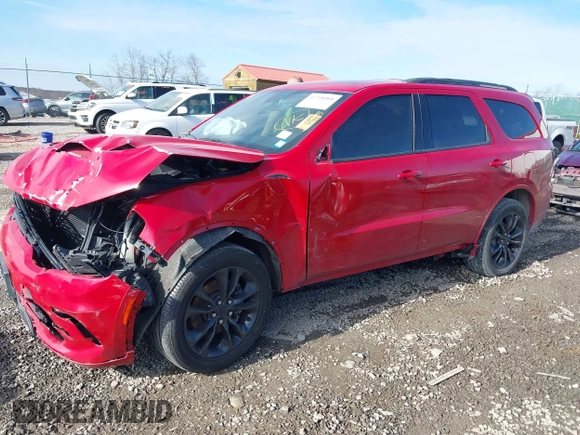 2021 Dodge Durango GT Plus with VIN 1C4RDJDG4MC751003, listed as a IAAI auction lot 41708008 with 26,097 mi miles and . Bid and sale history available at DreamBid. Image 2.