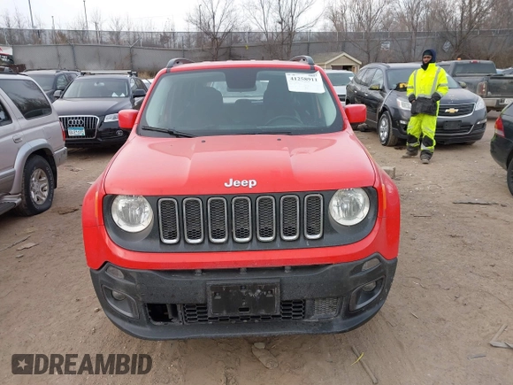2015 Jeep Renegade Latitude with VIN ZACCJBBTXFPB79986, listed as a IAAI auction lot 41258911 with 108,104 mi miles and . Bid and sale history available at carsss.com. Image 11.