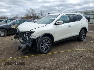 2016 Nissan Rogue SV z VIN 5N1AT2MV0GC825344, wystawiony jako Copart lot #53900785 z przebiegiem 54 557 mil mil oraz Szkoda całkowita • Salvage title. Historia ofert i sprzedaży dostępna na DreamBid. Obrazek 1.