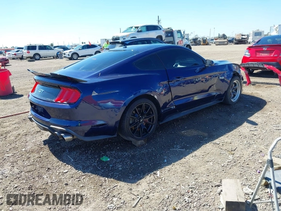 2019 Ford Mustang GT with VIN 1FA6P8CF9K5135798, listed as a IAAI auction lot 41629414 with 37,479 mi miles and . Bid and sale history available at DreamBid. Image 4.