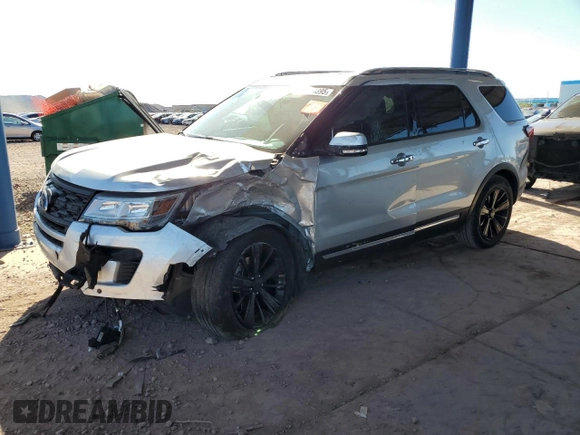 2018 Ford Explorer Limited with VIN 1FM5K7F81JGA82752, listed as a Copart auction lot 50559395 with 76,612 mi miles and Salvage Title. Bid and sale history available at carsss.com. Image 1.