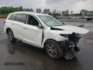 2019 Infiniti QX60 Pure z VIN 5N1DL0MM3KC516209, wystawiony jako Copart lot #52033965 z przebiegiem 73 846 mil mil oraz Szkoda całkowita • Salvage title. Historia ofert i sprzedaży dostępna na DreamBid. Obrazek 4.