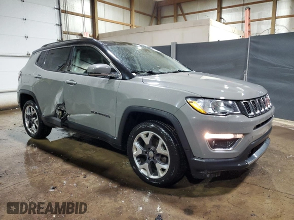 2021 Jeep Compass Limited with VIN 3C4NJDCBXMT596069, listed as a Copart auction lot 42027855 with 119,236 mi miles and Clean title. Bid and sale history available at DreamBid. Image 4.
