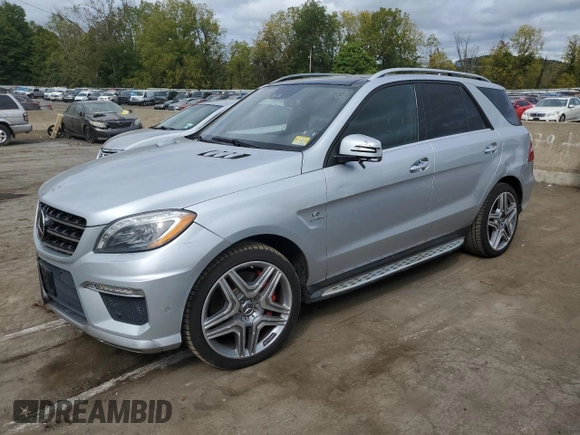 2013 Mercedes-Benz M ML 63 AMG with VIN 4JGDA7EB0DA153930, listed as a Copart auction lot 72535344 with 129,030 mi miles and Salvage Title. Bid and sale history available at carsss.com. Image 1.