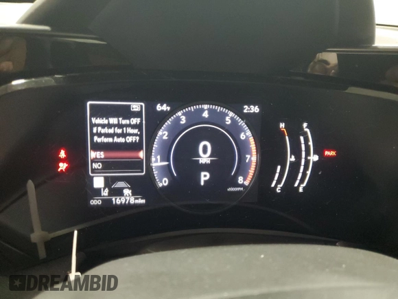 2024 Lexus NX 350 with VIN 2T2AGCEZXRC037757, listed as a Copart auction lot 54009755 with 16,978 mi miles and Salvage title. Bid and sale history available at DreamBid. Image 9.