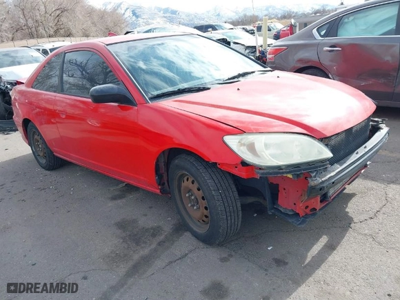 2005 Honda Civic LX with VIN 1HGEM21595L079255, listed as a IAAI auction lot 41561580 with 158,207 mi miles. Bid and sale history available at carsss.com. Image 1.