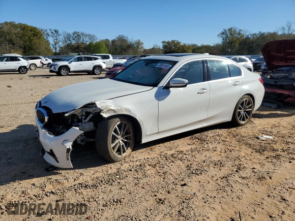 2019 BMW 3 Series 330i with VIN WBA5R1C59KAK09787, listed as a Copart auction lot 49501565 with 22,383 mi miles and Salvage Title. Bid and sale history available at carsss.com. Image 1.
