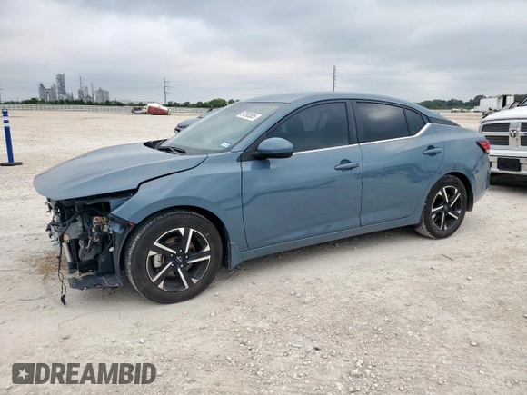 2024 Nissan Sentra SV with VIN 3N1AB8CV6RY240745, listed as a Copart auction lot 57093585 with 22,633 mi miles and Salvage title. Bid and sale history available at DreamBid. Image 1.
