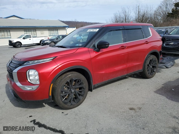 2023 Mitsubishi Outlander SE with VIN JA4J4UA80PZ025498, listed as a Copart auction lot 44274675 with 25,739 mi miles and Salvage Title. Bid and sale history available at carsss.com. Image 1.