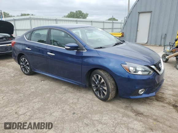 2017 Nissan Sentra SR with VIN 3N1AB7AP1HY254596, listed as a Copart auction lot 54683265 with 81,475 mi miles and Salvage title. Bid and sale history available at DreamBid. Image 4.