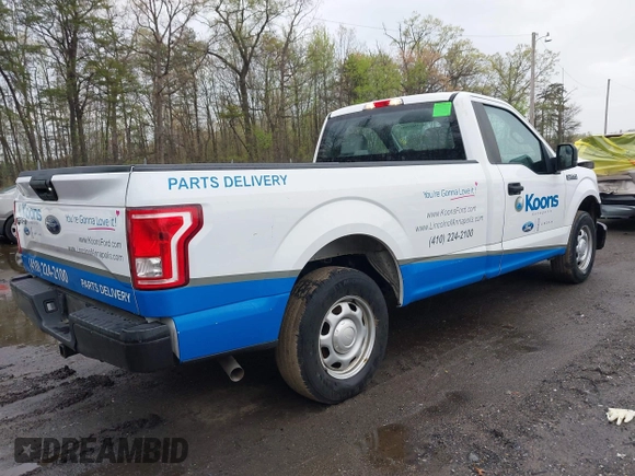 2016 Ford F-150 XL with VIN 1FTMF1C85GKD27709, listed as a IAAI auction lot 42027553 with 188,534 mi miles. Bid and sale history available at carsss.com. Image 4.