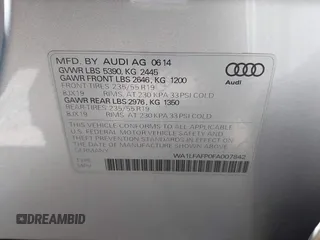 2015 Audi Q5 Premium Plus with VIN WA1LFAFP0FA007842, listed as a IAAI auction lot 42195991 with 107,105 mi miles and . Bid and sale history available at DreamBid. Image 9.