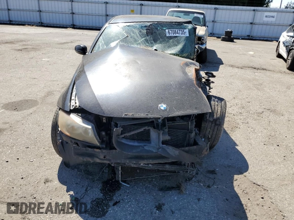 2007 BMW 3 Series 328i with VIN WBAVC53517FZ78772, listed as a Copart auction lot 67084735 with Not provided miles and Salvage title. Bid and sale history available at DreamBid. Image 5.