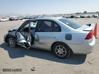 2003 Honda Civic LX with VIN 2HGES16693H580433, listed as a Copart auction lot 69686534 with 142,678 mi miles and Salvage Title. Bid and sale history available at carsss.com. Image 2.