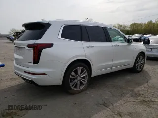 2024 Cadillac XT6 FWD Premium Luxury with VIN 1GYKPCRS4RZ702383, listed as a Copart auction lot 53346745 with 43,339 mi miles and Salvage title. Bid and sale history available at DreamBid. Image 3.