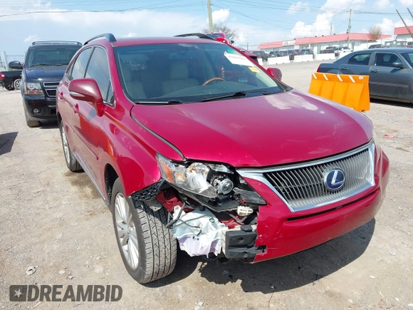2010 Lexus RX 450h with VIN JTJZB1BA2A2004132, listed as a IAAI auction lot 42005969 with 177,895 mi miles and . Bid and sale history available at DreamBid. Image 1.